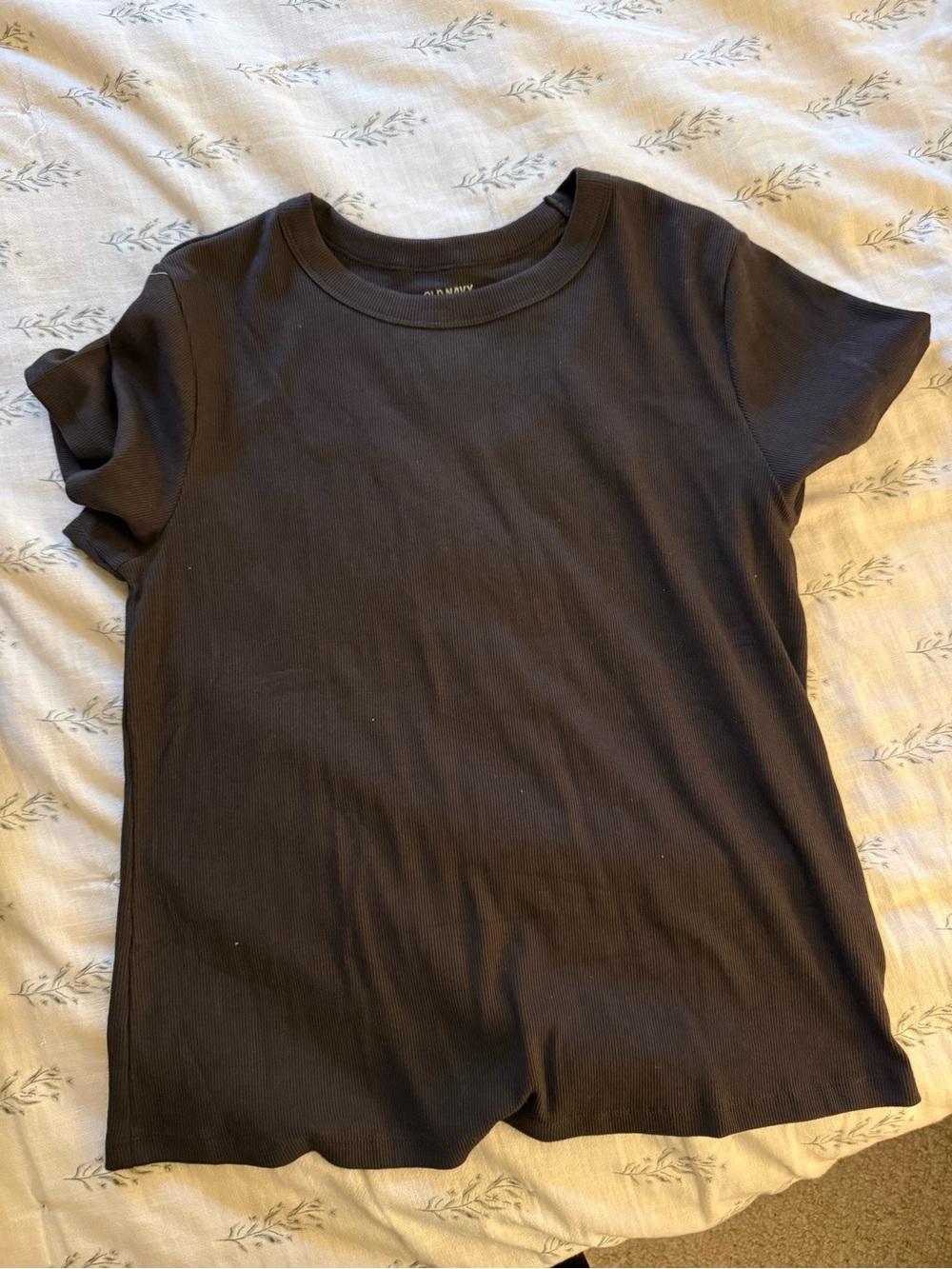 Old Navy Dark brown snug ribbed tee